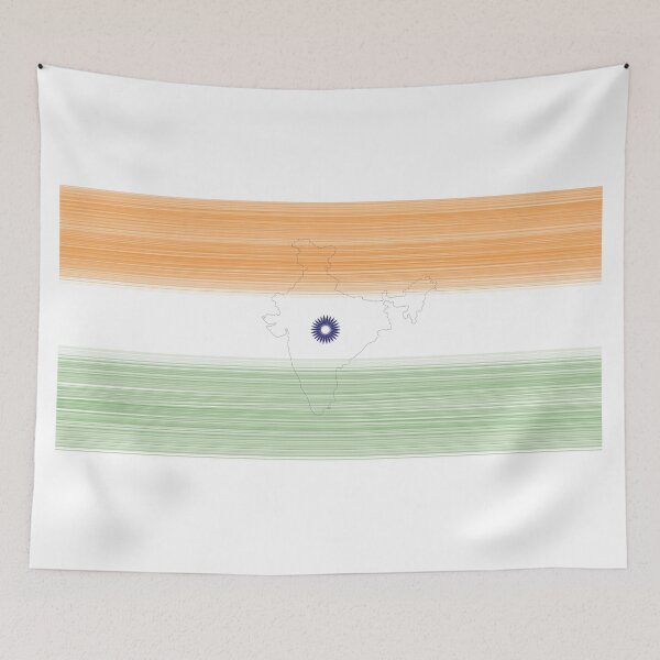 Item preview, indian color flag designed and sold by hutofdesigns.