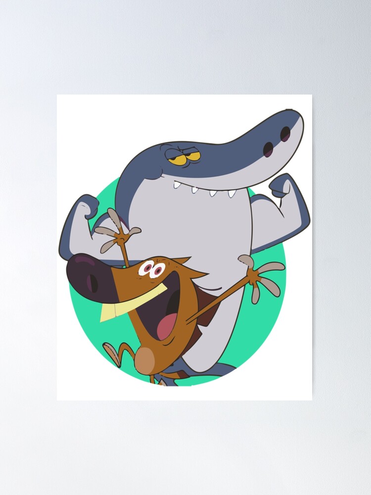 zig and sharko, zig sharko, sharko, zig  Poster for Sale by OdetteLeArt