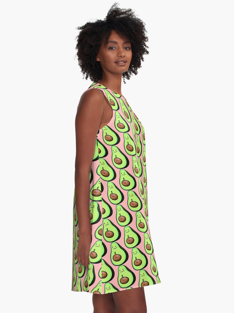 Alternate view of Pregnant Avocado - With Child A-Line Dress