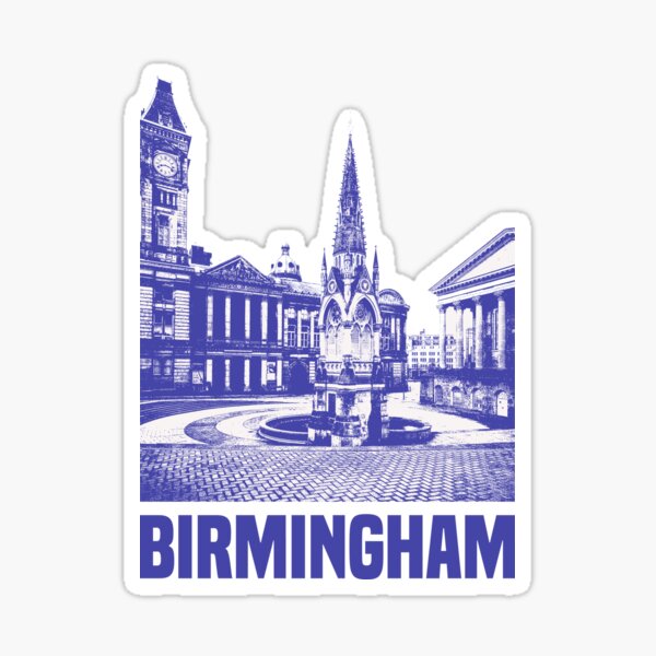 "Birmingham" Sticker for Sale by denvector Redbubble
