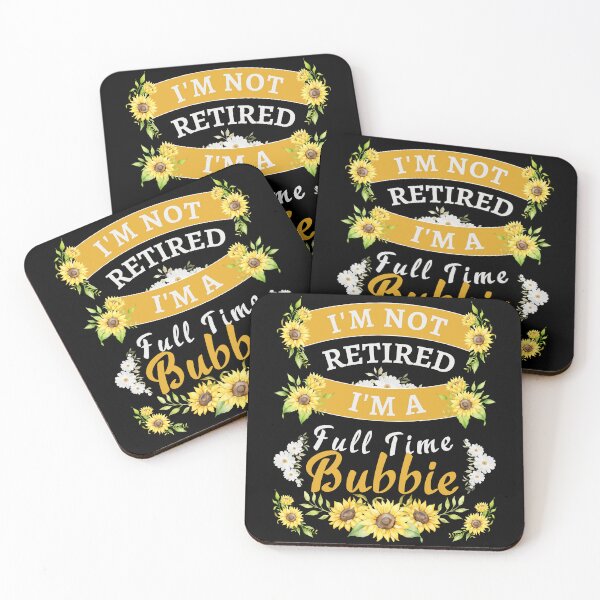 Item preview, Retired Bubbie 2022. Funny, perfect for Retiring Grandmas who love inspirational quotes. Give as a Retirement gift for your mom, grandmother wife or coworker who love their grandkids designed and sold by Saffire6.