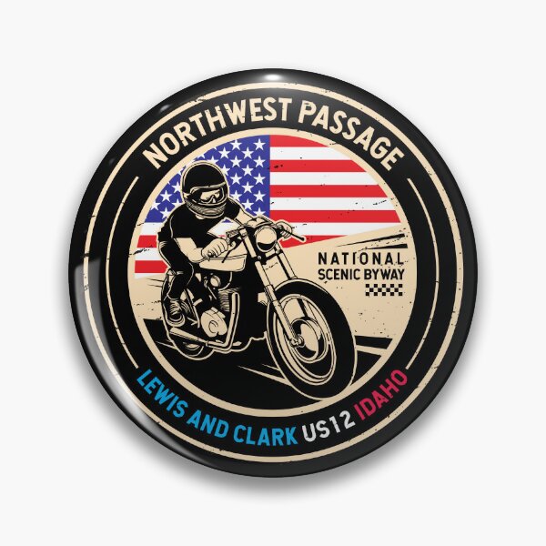 Item preview, Northwest Passage Scenic Byway | Idaho | Motorcycle designed and sold by KrisSidDesigns.