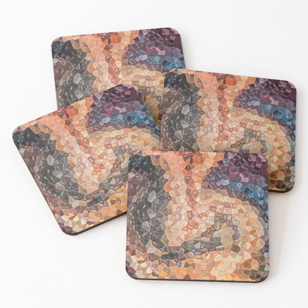 Item preview, Lava Flow Low Poly Marble Mosaic designed and sold by TeeBeesDesign.