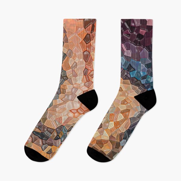 Item preview, Lava Flow Low Poly Marble Mosaic designed and sold by TeeBeesDesign.