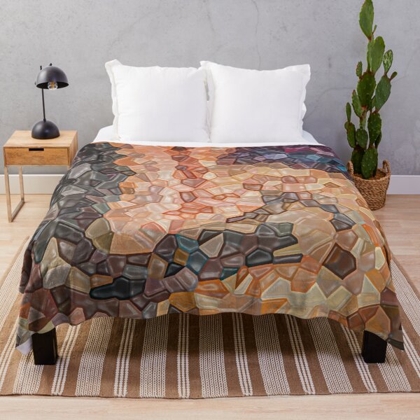 Item preview, Lava Flow Low Poly Marble Mosaic designed and sold by TeeBeesDesign.