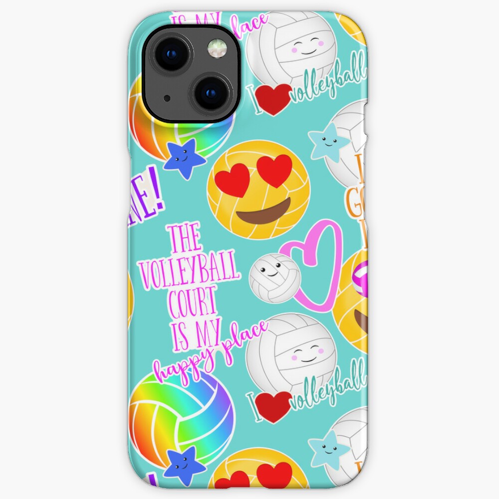 kawaii volleyball pattern iphone case