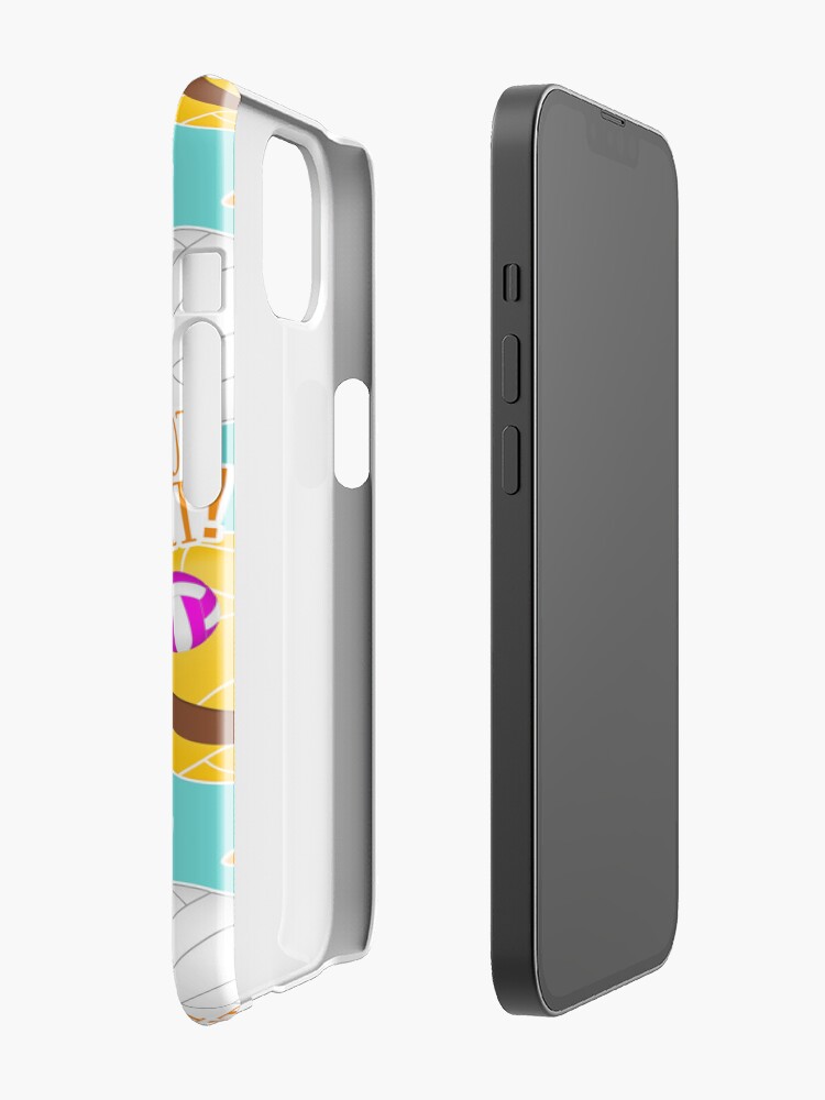Thumbnail 2 of 4, iPhone Case, kawaii emoji typography girls volleyball designed and sold by katzdzynes.