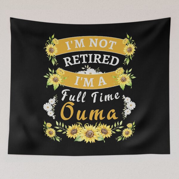 Item preview, Retired Ouma 2022. Funny, perfect for Retiring Grandmas who love inspirational quotes. Give as a Retirement gift for your mom, grandmother wife or coworker who love their grandkids designed and sold by Saffire6.