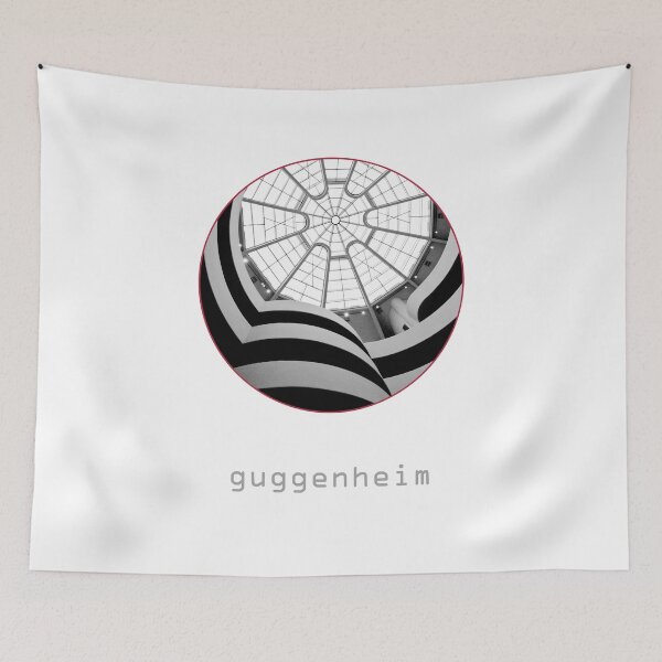 Item preview, Guggenheim in black and white designed and sold by FlatLandPrints.