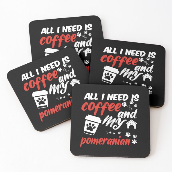 Item preview, funny dog and coffee meme,all i need is coffee and my pomeranian designed and sold by randomdogshirt.