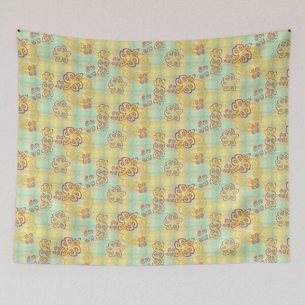 Item preview, Sunspot 3 on Fade Plaid Half-drop Repeat 5748 designed and sold by Art in My Loft.
