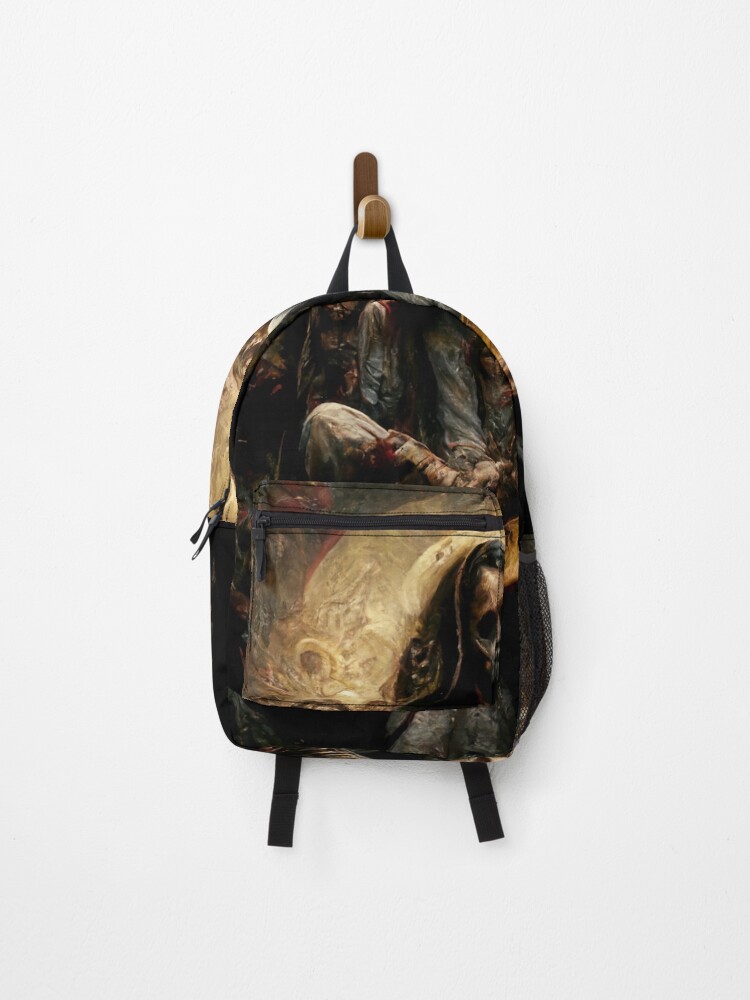 Zombie Jesus Playing Metallica Guitar Backpack