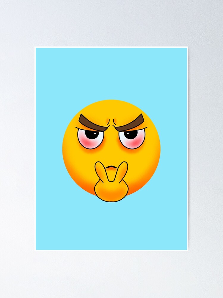 Scared Face Meme icon in Cloud Style