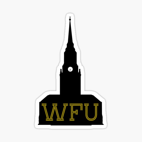 Item preview, WFU Wait Chapel silhouette designed and sold by Kjoule.