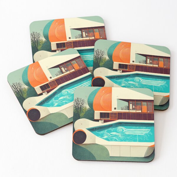 Item preview, 70's House with Pool designed and sold by deificusArt.