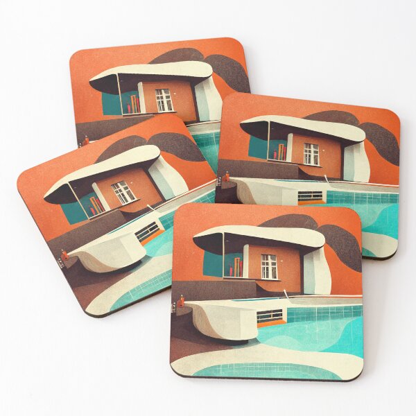 Item preview, 70's House with Pool designed and sold by deificusArt.