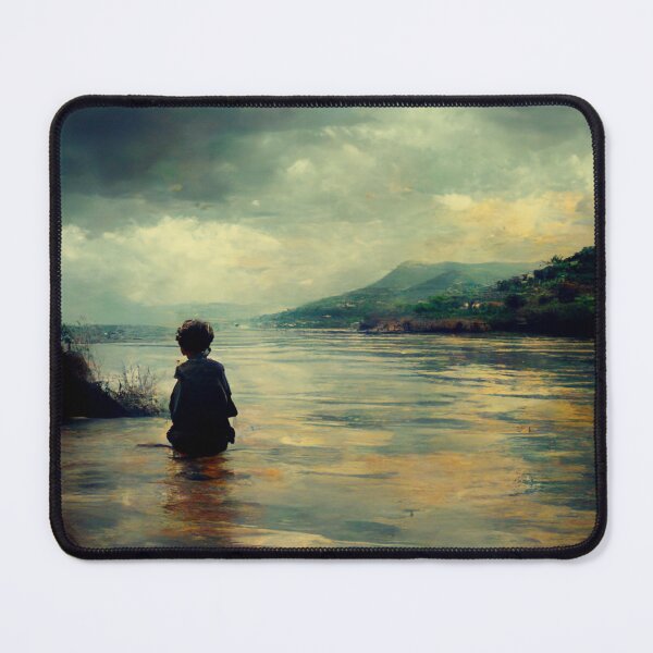 Item preview, boy on river designed and sold by Carlo Lopardo.