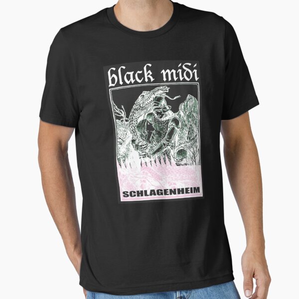 ミュージシャン black midi SCHLAGENHEIM TOUR T shirt Black Midi Schlagenheim Metal