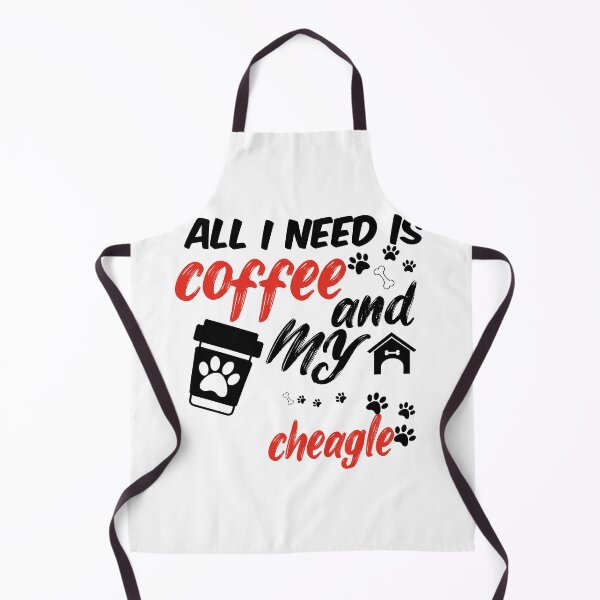Item preview, funny dog and coffee meme,all i need is coffee and my cheagle designed and sold by randomdogshirt.