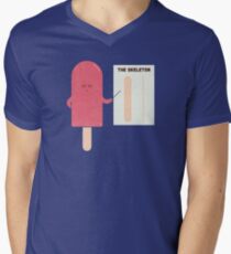 Anatomie T-Shirt mit V-Ausschnitt für Männer