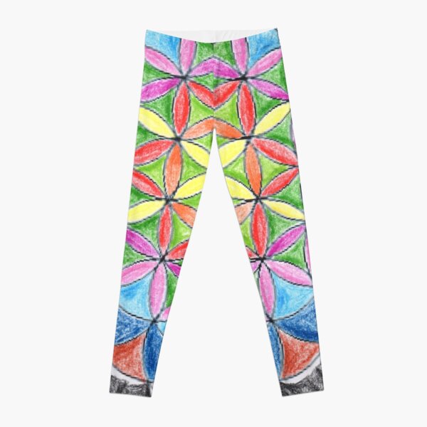 2004 - Leuchtende Blume Des Lebens In Der Dunkelheit Leggings
