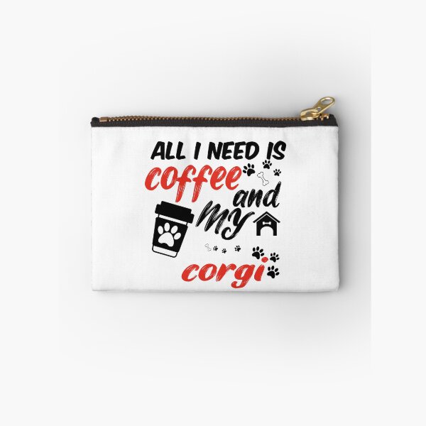 Item preview, funny dog and coffee meme,all i need is coffee and my corgi designed and sold by randomdogshirt.