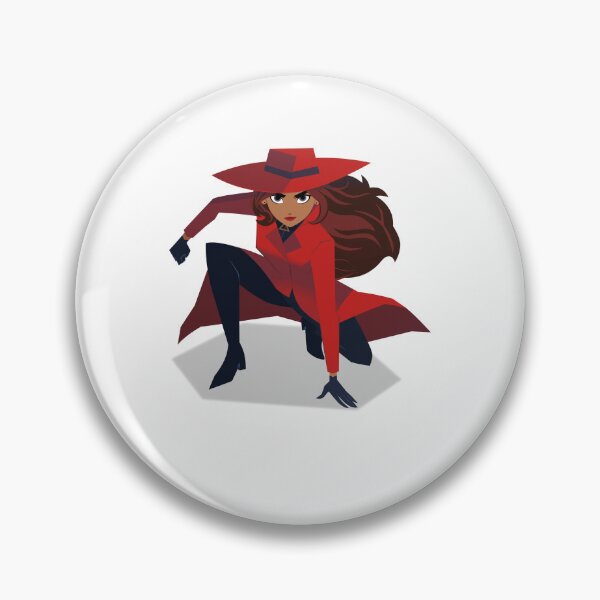 Item preview, Carmen-Sandiego-T-Shirt-Lady-in-Red designed and sold by comegraef.