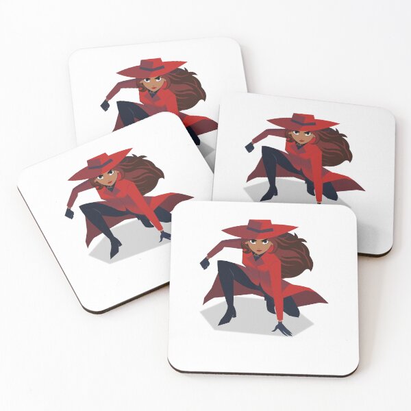 Item preview, Carmen-Sandiego-T-Shirt-Lady-in-Red designed and sold by comegraef.
