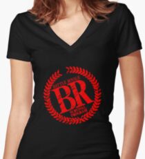 Battle Royale Women's Fitted V-Neck T-Shirt
