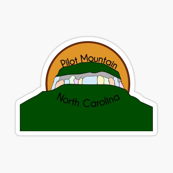 Pilot Mountain, North Carolina Sticker
