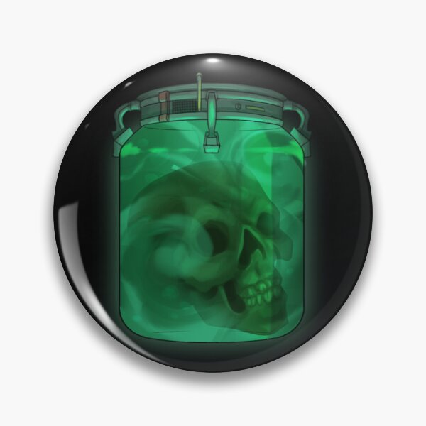 Item preview, Skull in the Jar - Green Swirl designed and sold by captain-hooks.