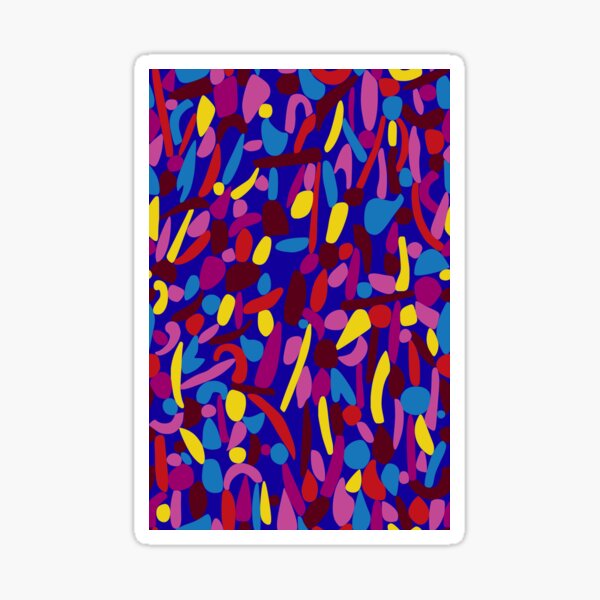 Herbstblüte - Blau Sticker