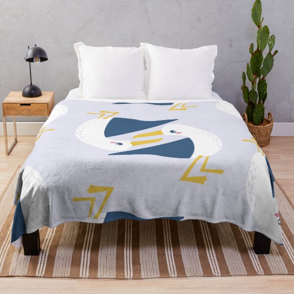 Item preview, Cute Pattern with pairs of Seagulls on blue designed and sold by boozkova-vorona.