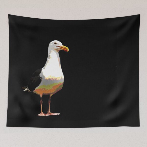 Item preview, Seagull On Planet Zorg at Night designed and sold by heatherfriedman.