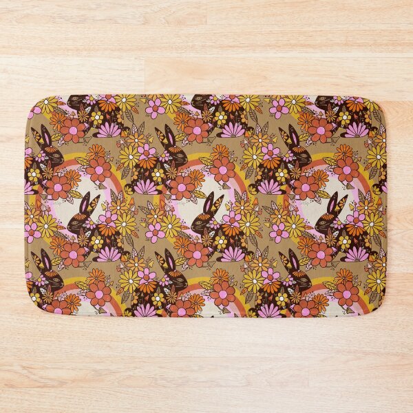 Item preview, Flower Power Bunny – Retro designed and sold by Cat Coquillette.