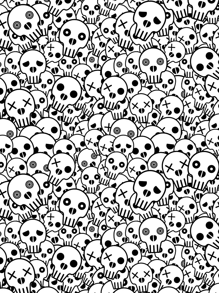 "Skull Pile" Tshirt by ChunkyDesign Redbubble