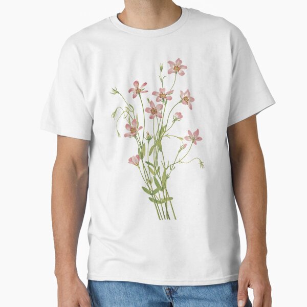 Artikel-Vorschau von Vintage botanische Blumenkunst - Salzwiesenrosa - Rosenenzian - Sabatia stellaris, designt und verkauft von AlleghenyDesign.