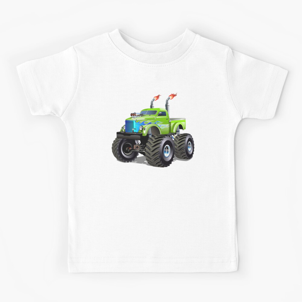 Cartoon Monster Truck Kids T-Shirt