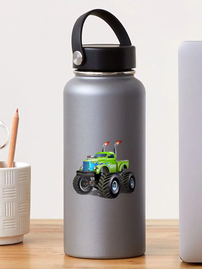 Caikeny Hand Drawing Green Monster Truck Water Bottle with Straw Sports  Bottles BPA-Free Tritan Wate…See more Caikeny Hand Drawing Green Monster  Truck