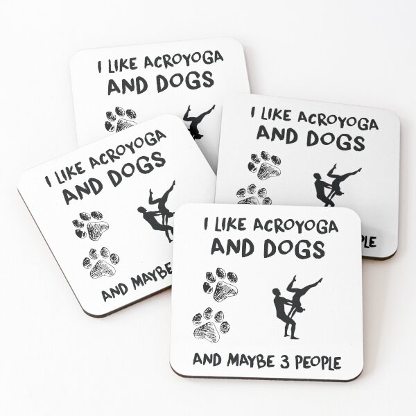 Item preview, I Like Acroyoga And Dogs , Acro, Funny Acroyoga, Yoga designed and sold by Aerial Addicts.