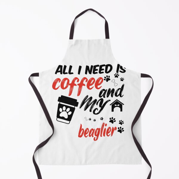 Item preview, funny dog and coffee meme,all i need is coffee and my beaglier designed and sold by randomdogshirt.