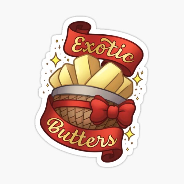 "Fnaf Exotic Butters" Sticker for Sale by comegraef | Redbubble