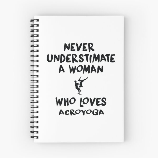Item preview, Never Understimate A Woman Who Loves Acroyoga, Acro, Funny Acroyoga, Yoga designed and sold by Aerial Addicts.