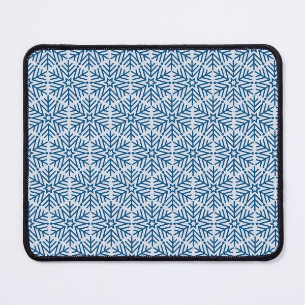 Item preview, Snowflakes dense pattern // dark on light blue designed and sold by boozkova-vorona.