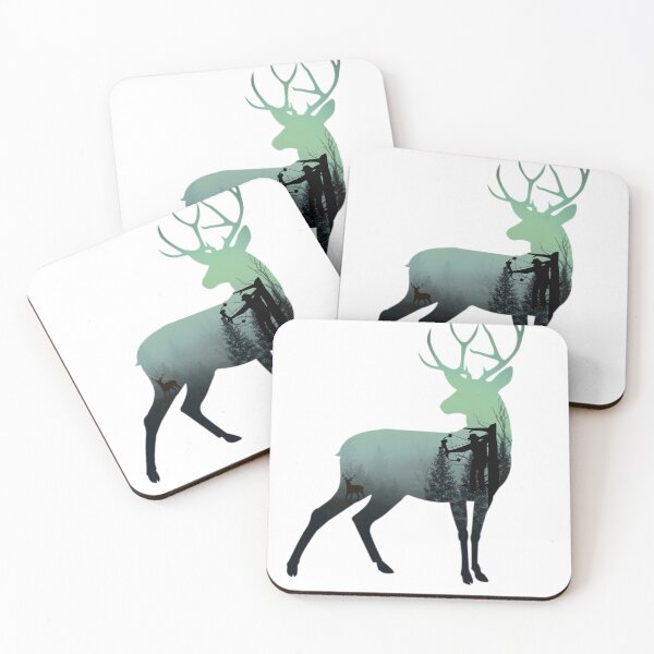 Item preview, Bow hunter deer silhouette morning fog designed and sold by SaintsPlace.