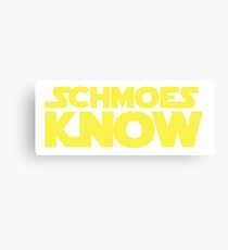 Schmoes Know funny parody joke humor movie tv show cartoon Canvas Print