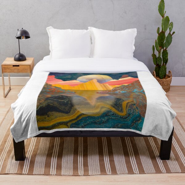 Item preview, Abstract Scenic Mountain Moon and Ocean  designed and sold by GoNature.