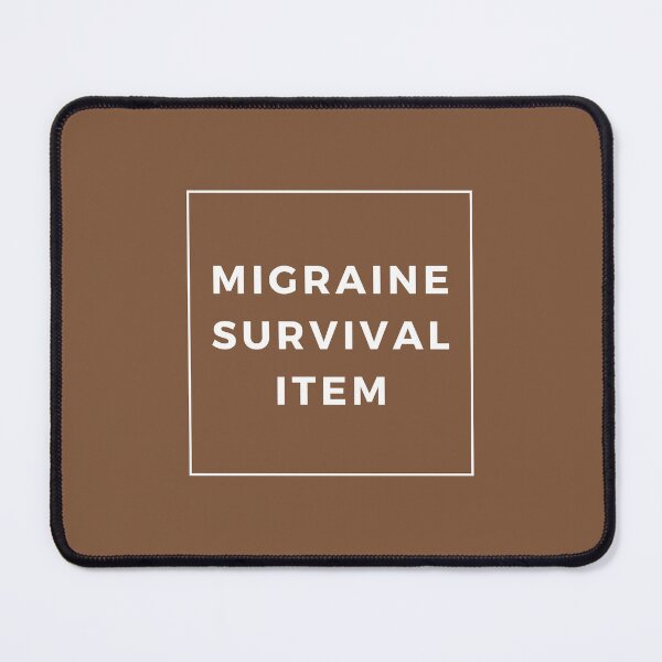 Item preview, Migraine Survival Item Brown Cute Funny Shirt Minimalist Chronic Pain Illness Spoonie Headache Awareness designed and sold by InterpreTees.
