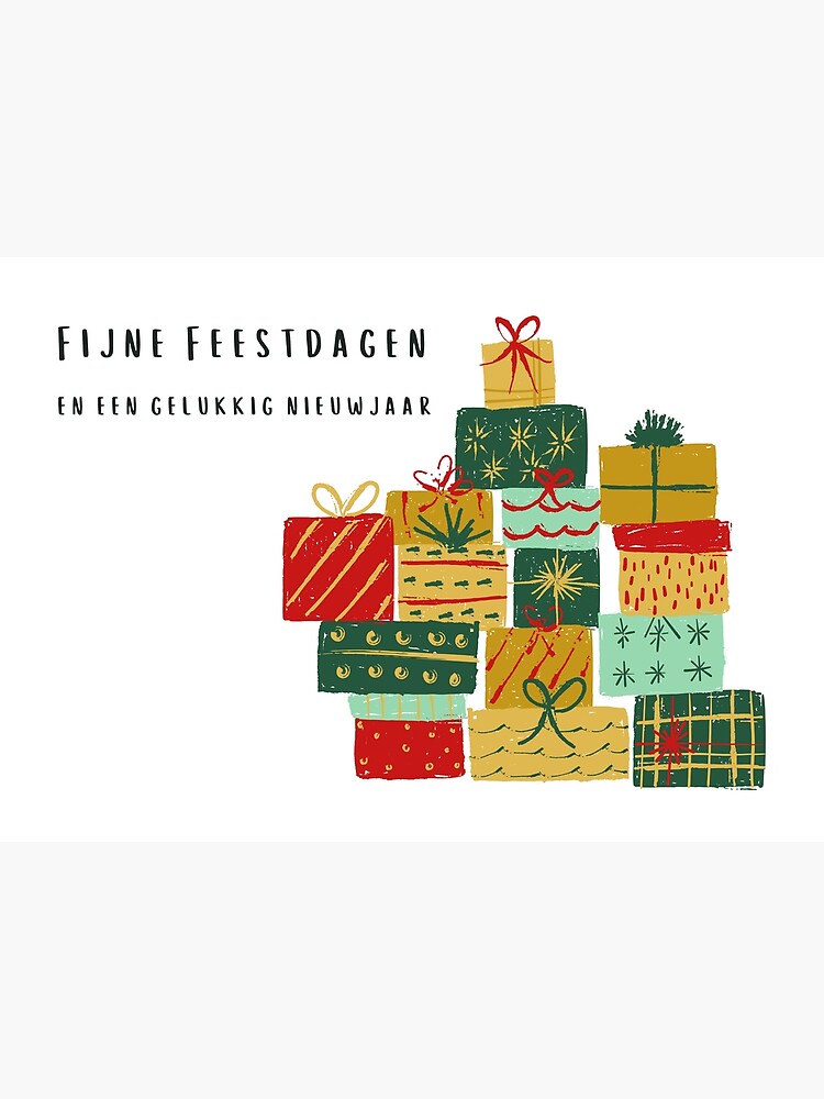 "Fijne Feestdagen en een Gelukkig Nieuwjaar (kerstkaart) Christmas
