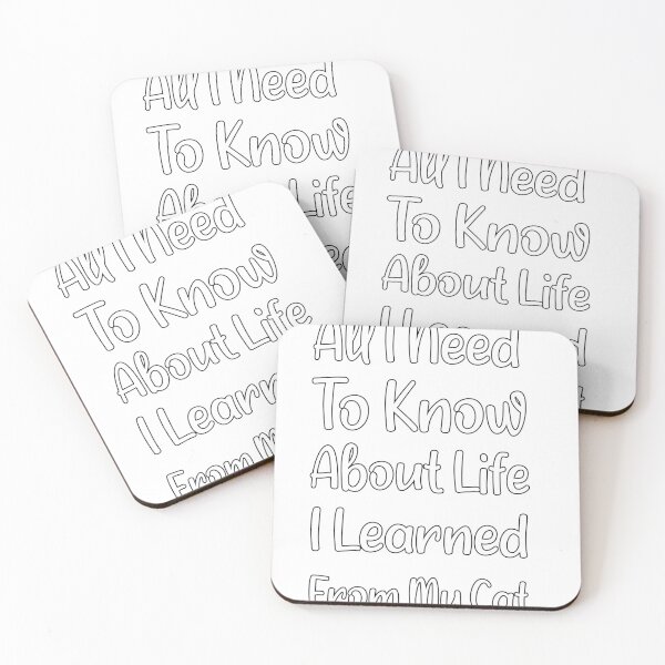 Item preview, all i need to know about life i leraned from my cat  designed and sold by illustramanshop.